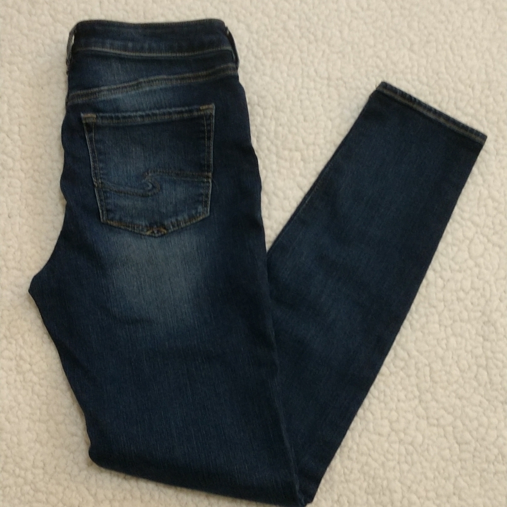 Silver Bleeker Jeggings Jeans Size 26
